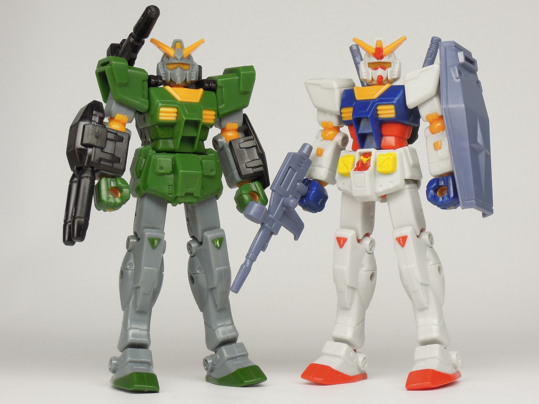 ガンプラ旧キット2672: マイクロガンダム 2種